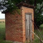 brick shit house outhouse