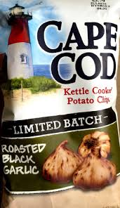 Black Roasted Garlic Potato Chips
